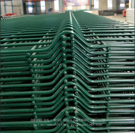 PE Coated and PVC Coated Welded Wire Fencing Curvy Welded Wire Mesh Fence/BOLI WIRE MESH QUALITY WELDED WIRE FENCING photo-5