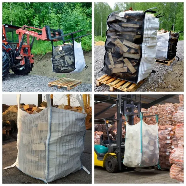 500kg Super Sack PP Woven Baffle Jumbo Bag 1000kg Q Bag FIBC Big Bag 1250kg Sling Tote Bag Anti-UV FIBC 1500kg Bulk Bag photo-2
