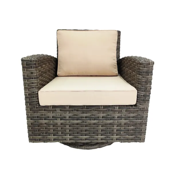 All Whether High Level Maual Weave Rattan Aluminium Sofa Garden Outdoor Furniture 4pcs Patio Set photo-2