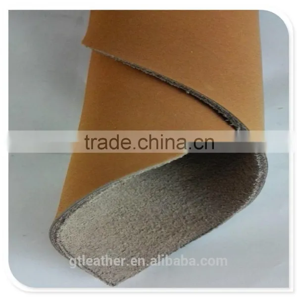 Genuine Finish Nubuck Leather for Saddle Leather photo-5