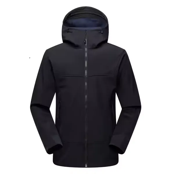 Men's Outdoor Tactical Soft Shell Jacket - Thickened Winter/Early Spring Hard Waterproof Breathable Hiking Wear photo-2