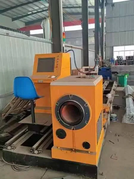 Used 5-axis Pipe Profile Plasma Cutting Machine, Used Beveled Round Pipe Cutting Machine photo-2