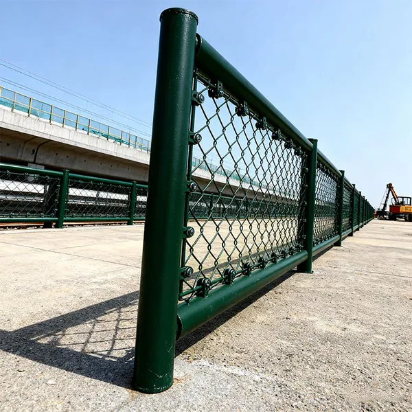 6-foot Galvanized PVC-coated Chain Link Fence Made in the Philippines, Suitable for Stadiums, Soccer Fields, and Sports Field Fencing. photo-5
