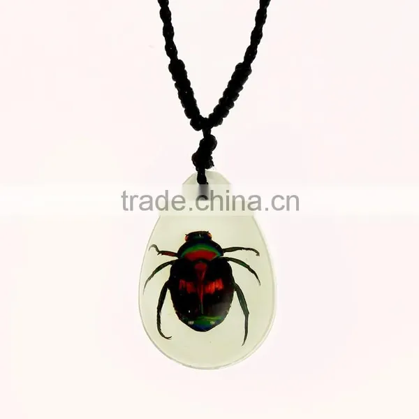 2016 Hot-selling Novel Gifts Resin Necklace With Real Insect photo-2