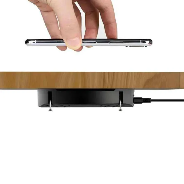 Hidden UnderDesk Furniture Wireless Charger photo-2