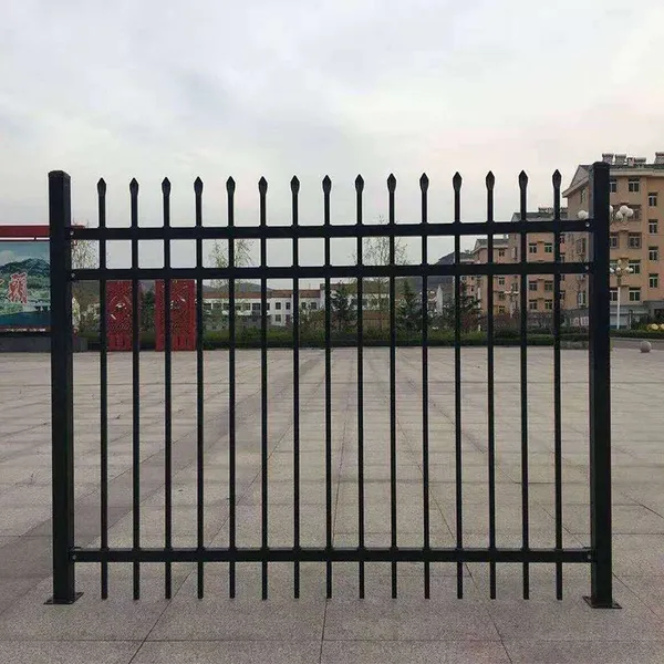 Zinc Steel Fence Gate with Dual Locking System, 1.8m x 1.2m, Galvanized + Powder Coated