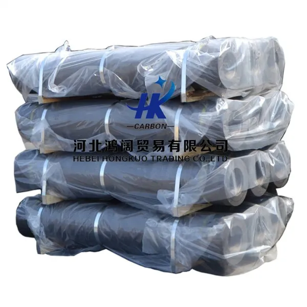 HP Graphite Electrode for EAF Steel Production With Supporting Graphite Nipple Low Resistivity High Mechanical Strength photo-3