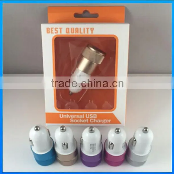 Original Design 2 Usb Car Charger for Mobile Phone and Tablet High Power 5V1A photo-3