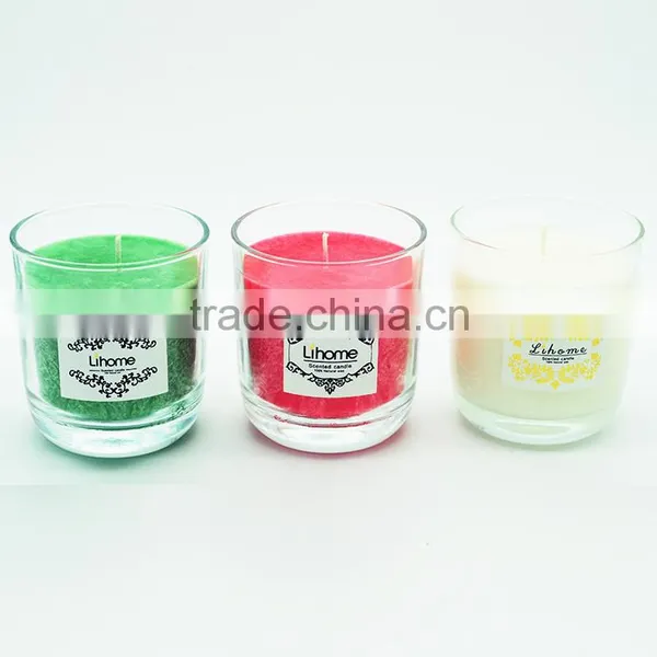 Pink Wax Scented Candle in Glass Jar,multi-colored and Difference Size Are Available photo-6