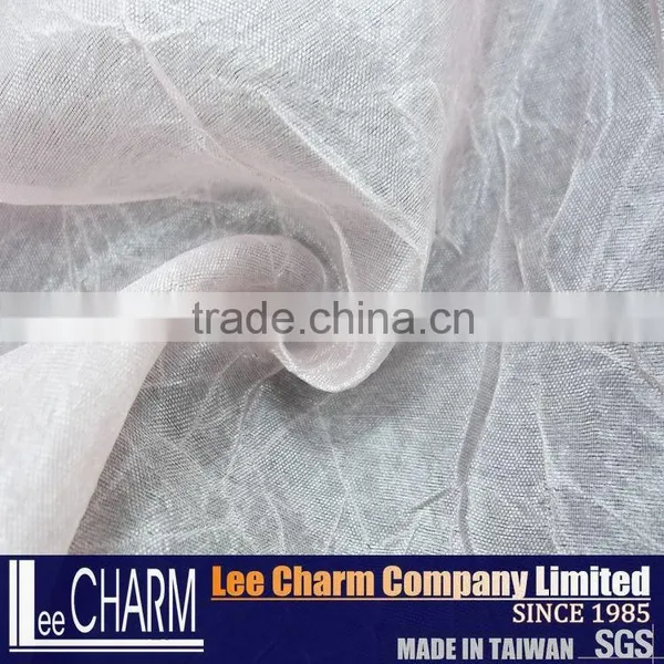 Glimmer Baby Pink Crepe Fabric for Dresses photo-4