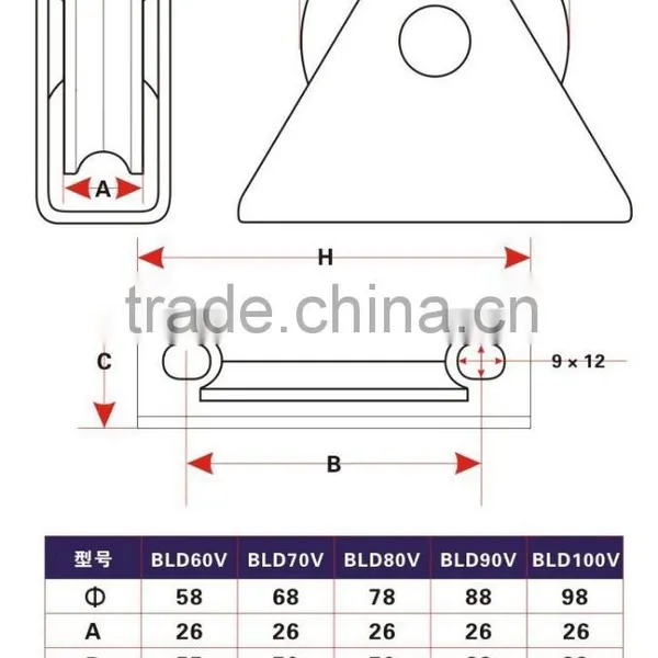 VG Roove Metal Sliding Gate Wheel photo-2