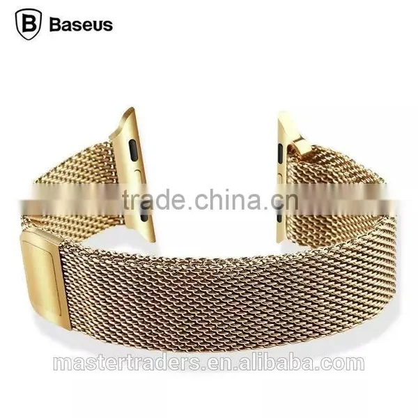 BASEUS 38MM Stainless Steel Mesh Polished Watch Band Wrist Strap For Apple Watch MT-3487 photo-4