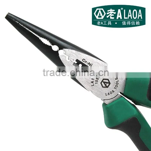 LAOAJapan Expanding Tool Mini Long Nose Pliers Bent Nose Plier Style Hand Tools for Cutting Cables Locking Pliers Fishing Pliers photo-6