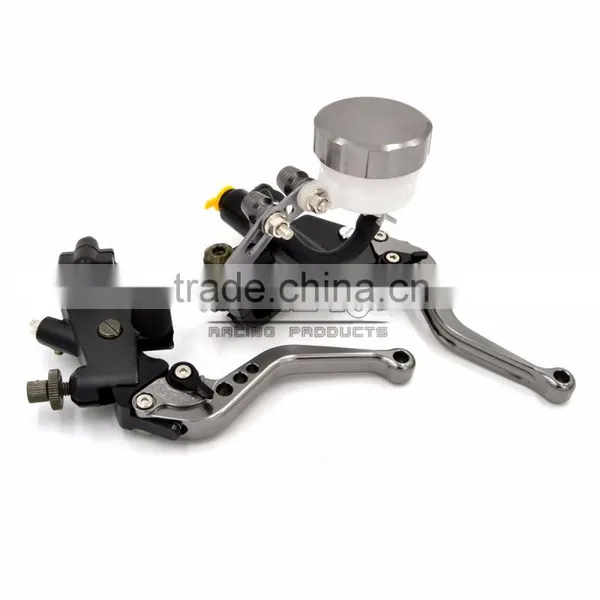 BJ-LS-006 Universal CNC Motorcycle Brake Clutch Lever With Master Cylinder Reservoir photo-3