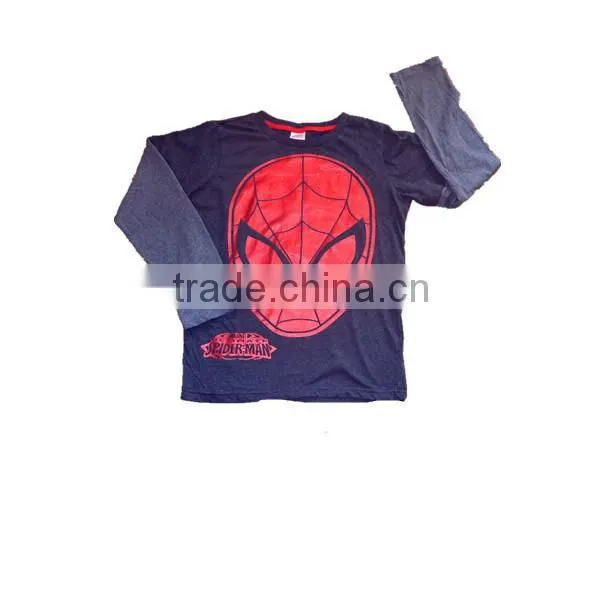 New Spring and Autumn Boys Spider Man T-shirt photo-3