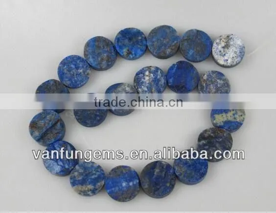 Natural Color Fluorite Rough Coins Beads photo-4