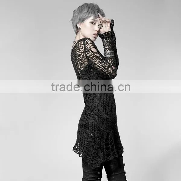 PM-004 Free Size Black Top Brand Girls Broken Pullover Sweater photo-2