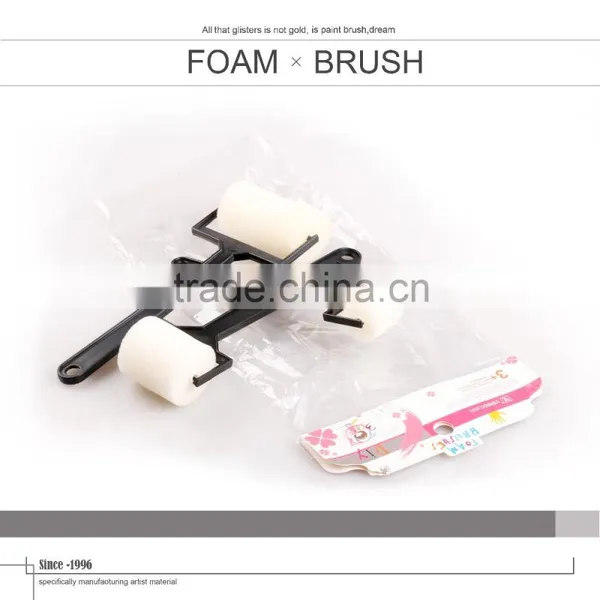 High Quality Free Sample Plastic Handle Foam Brushes photo-5
