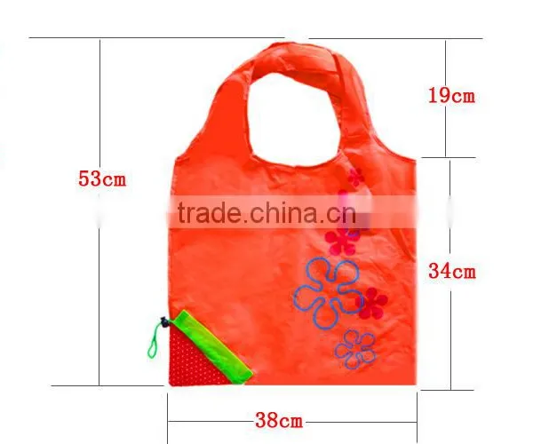 Hogift Lot Several Colors Foldable Strawberry Shopping Bag Wholesale photo-3