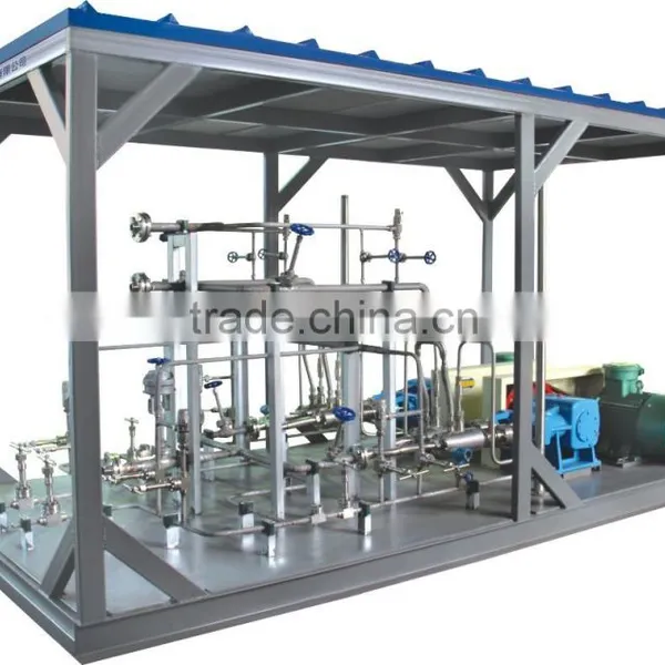 100~8000NCBM/h GAS Supply Capacity Pressure Boosting Vaporizer Skid