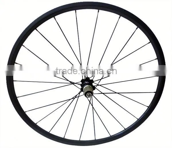 High quality 700c road bicyle for clincher or tubular carbon wheelset super light carbon clincher wheelset