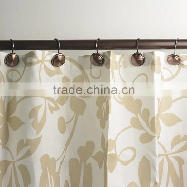 Shower Curtain Hooks/shower Curtain Track Hooks ,metal Rounded Shape Curtain Hanging Hooks photo-4