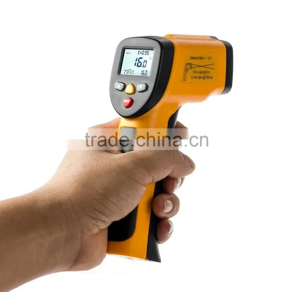 12:1 Pyrometer 0.1~1EM -50~1050C 1922F 20 Memory Laser IR Infrared Thermometer photo-5