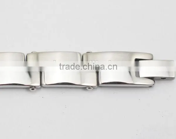 Silver Link Chain Stainless Steel Fashion Bracelet Men photo-3