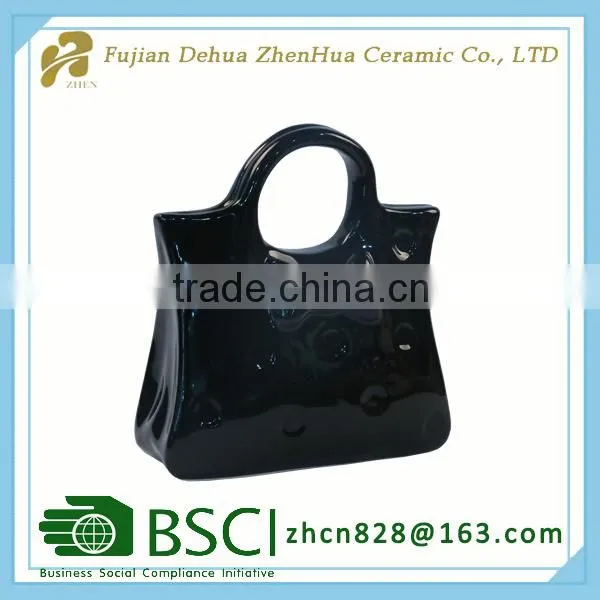 Black Handbag Gift Decoration for Ceramic Money Bank photo-2