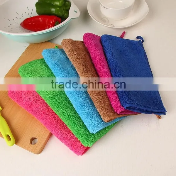 Factory OEM Coral Fleece Towel 25*25 photo-3