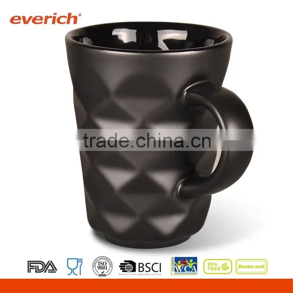 Everich 300ml Porcelain Cups & Ceramic Coffee Mug With Diamond Surface photo-4