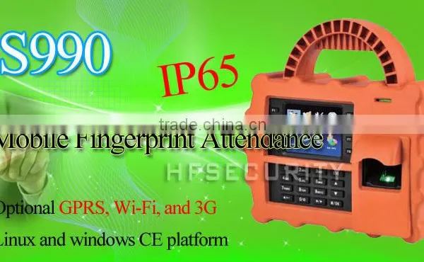 Waterproof Handhold Finger Time Clock Available in Linux and Windows CE Platform(HF-S990 ) photo-3