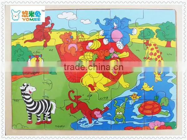 24 Pieces Floor Puzzle,wooden Puzzle