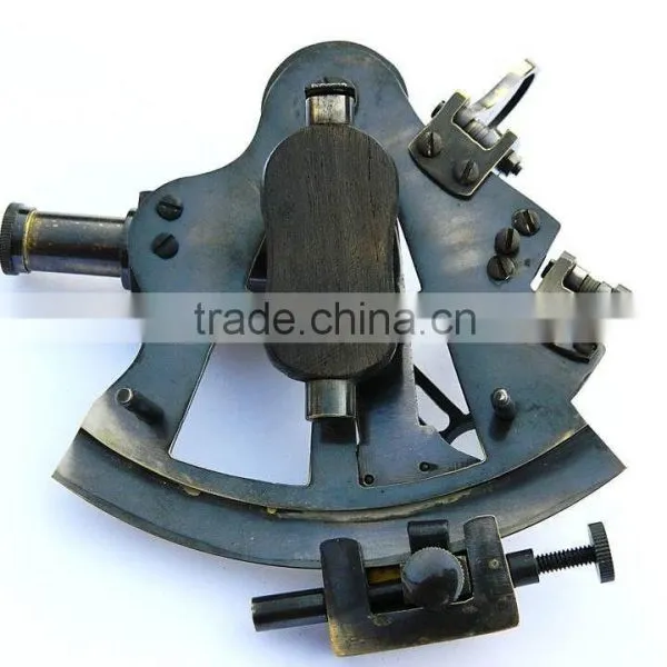 ANTIQUE NAUTICAL BRASS SEXTANT - PROMOTIONAL VINTAGE GIFT SEXTANT WITH BOX 1025 photo-5