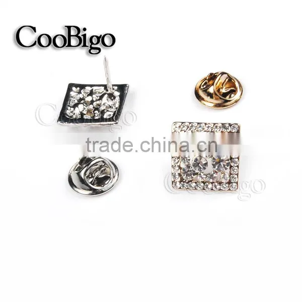 Fashion Jewelry Rhinestone Cuff-Link Gold Silver Unisex Chirstmas Party Gift Promotion Apparel Accessories photo-2