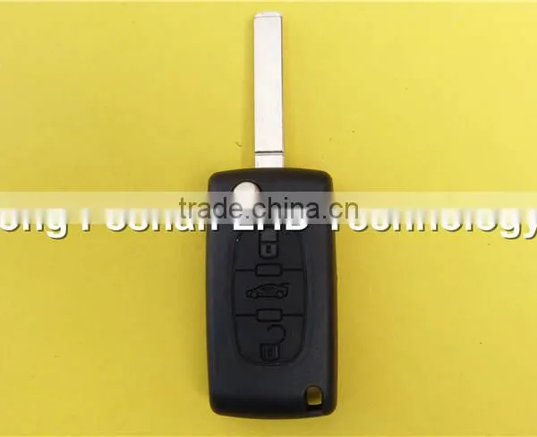 3 Button Flip Key Remote Case Fob Shell for Citroen C4 C5 C6 C8 Xsara Picasso Car Master Key photo-2