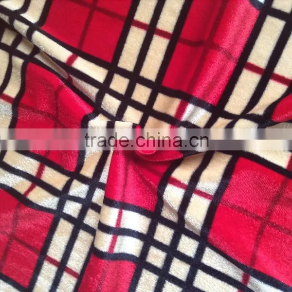 Ripstop Printed Sheen and Elastic Korean Velvet Fabric photo-3