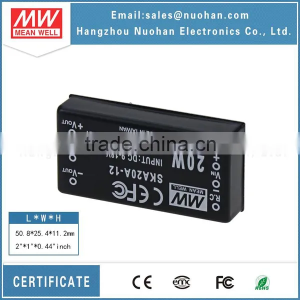 Mean Well 20W DC DC Converter 12v 20w Converter photo-2