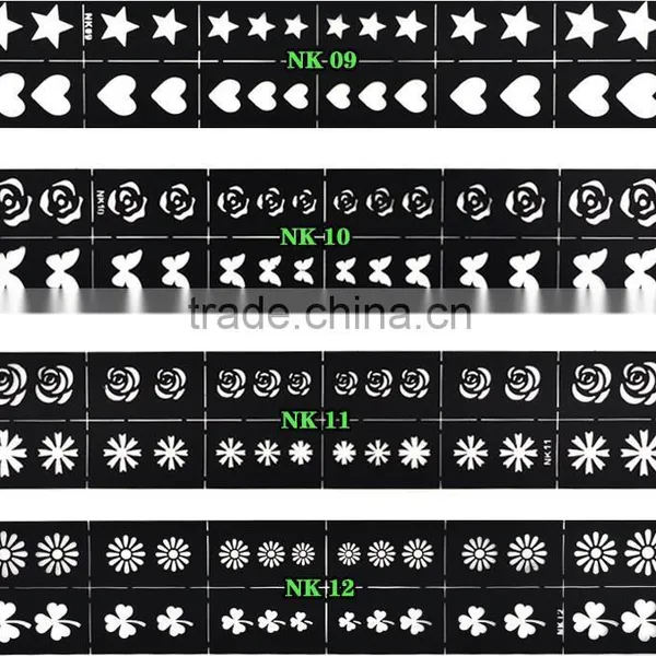 Reusable Stamping Tool DIY Nail Art Hollow Template Stickers Stamp Stencil Sticker photo-4