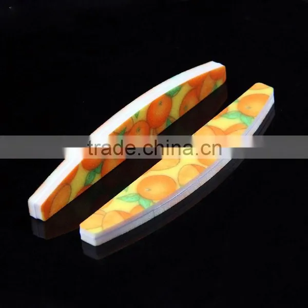 Cheering Double Fruit Printing Sanding Buffer Block Nail Care File photo-3