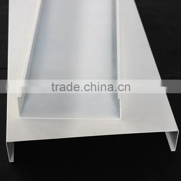 Width 255mm B Shaped Rustproof Commercial Metal / Aluminum Strip Linear Ceiling photo-4
