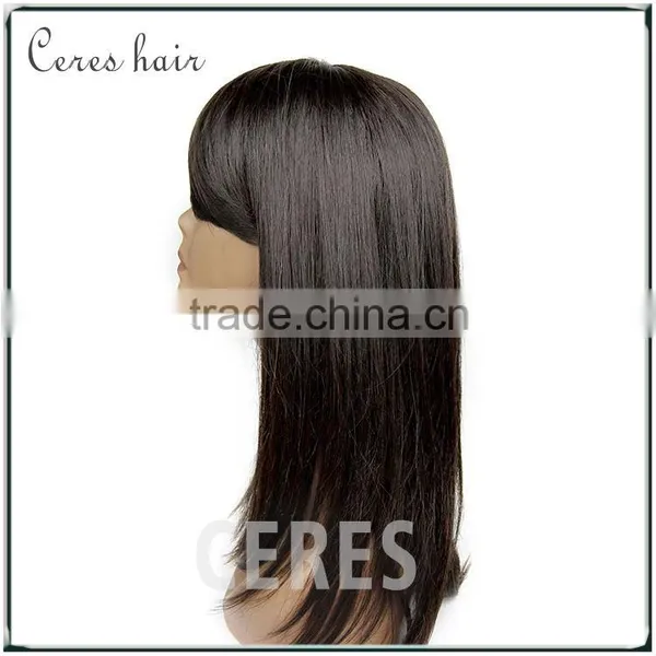 Long Silky Straight Mongolian Hair Kosher Wig Natural Hair Wig at Cheap Price photo-2