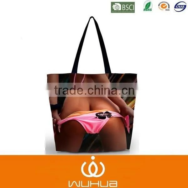 High Quality Printing Flower Customer Tote Bag photo-3