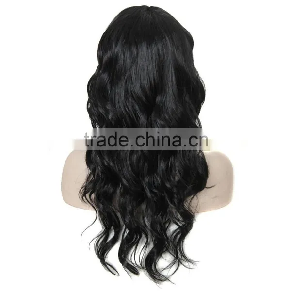 32inch Black Color Synthetic Wig Big Wave Fashion Style Cheap Price photo-2