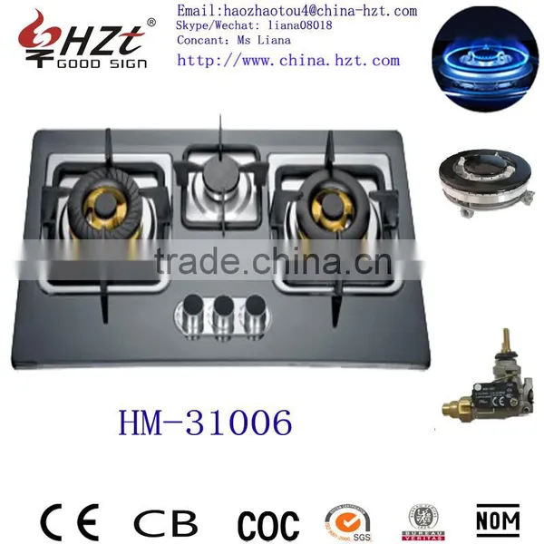 3 Burner Built-in Type 710MM Cooktop Gas Hobs