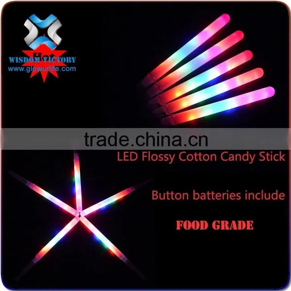 Wisdom Victory 2016 Led Cotton Candy,Party Led Flashing Plastic Cotton Candy Stick,led Cotton Candy Stick photo-6