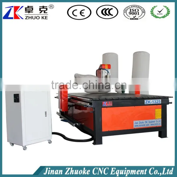 Low Noise High Quality Woodworking CNC Router Machinery ZK-1325 1300*2500MM 3.2KW Water Cooling Spindle Dust Collector photo-3