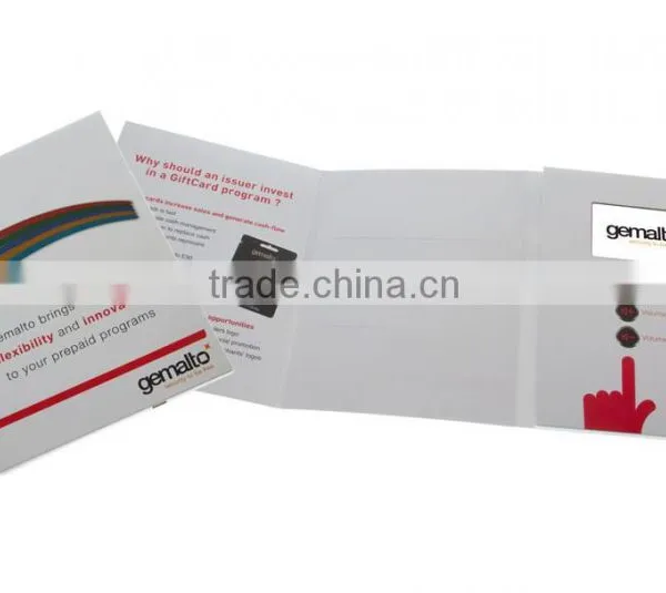 Factory Supply 4.3\5\7-Inch Innovation Card 3D Style LCD Greeting Card With Video in Print