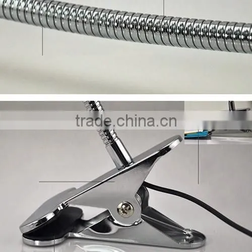 Flexible LED Reading Light, Clamp LED Reading Lamp, Dimmable LED Book Light photo-4