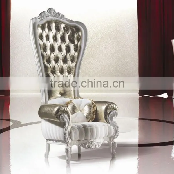 Wholesale Hotel Antique Wooden Throne High Back Chair, Luxury Royal Chair photo-3